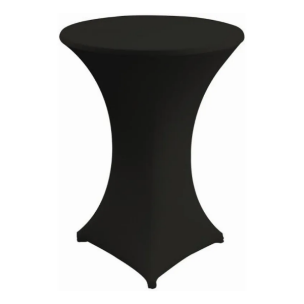 Bar table with cover black D70cm H110cm