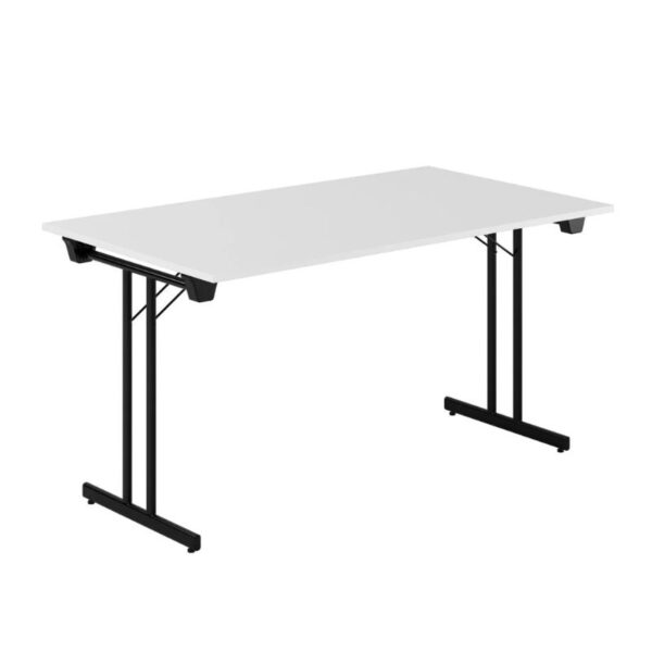 Conference table/seminar table L140cm W80cm white foldable