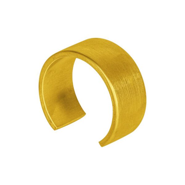 Napkin ring metal matt gold open