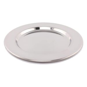 Platzteller edelstahl silber