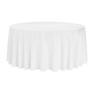 Tischdecke classic weiß rund