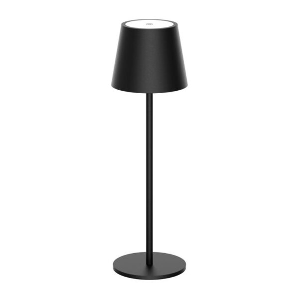 Table lamp classic aluminum black
