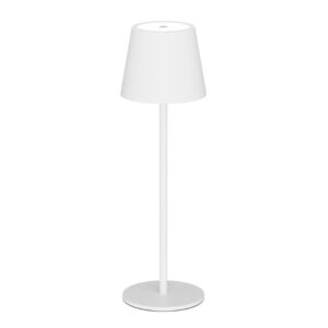 Tischleuchte classic Aluminium weiß