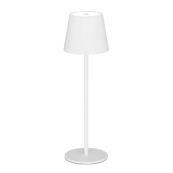 Tischleuchte classic Aluminium weiß