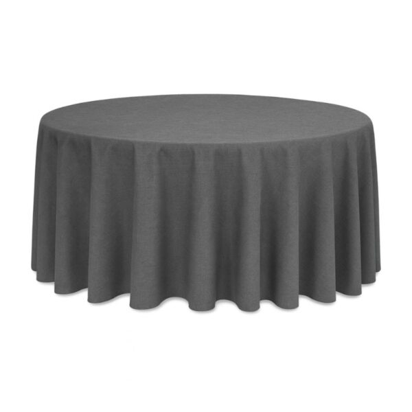 Tischdecke anthrazit rund Durchmesser 320cm