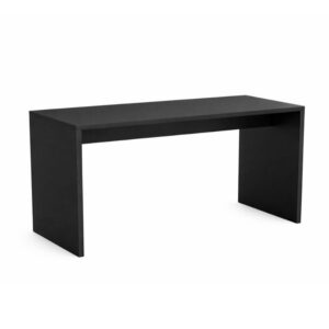 Schwarzer Brückentisch mit Sitzhöhe 75 cm und 180 cm Länge für Events