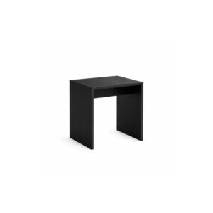 Kompakter schwarzer Brückentisch mit Sitzhöhe 75 cm für Events