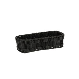 Schwarzer Besteckkorb mit 25 cm Länge