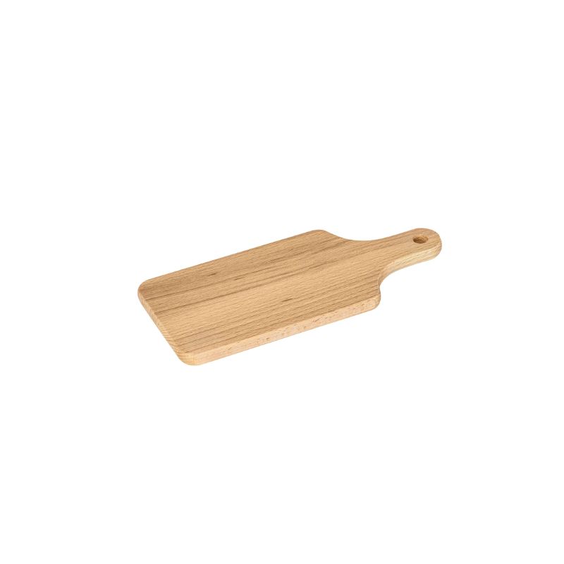 Kleines Brotzeitbrett aus Holz, 18,5 × 15,5 cm